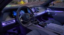BMW i7 interieur licht in het donker
