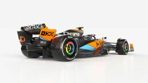 McLaren MCL60 F1-auto 2023 schuin achter