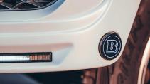 Mercedes G-klasse G63 4x4 2 van Brabus voorbumper met Brabus logo