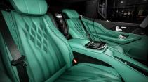 Mercedes Maybach GLS mint groen door tuner Carlex Design stoelen achterin