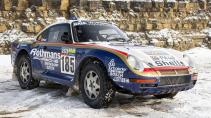 Porsche 959 Parijs-Dakar schuin voor