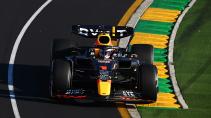 GP van Australië 2022 Verstappen rijdend boven voor