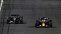 GP van Saoedi-Arabië 2023: Max Verstappen Red Bull en Lewis Hamilton Mercedes-AMG F1