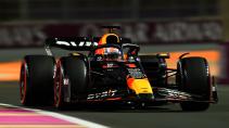 GP van Saoedi-Arabië 2023 kwalificatie Verstappen rijdend voorkant