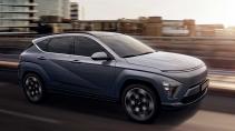 Hyundai Kona 2023 rijder schuin voor