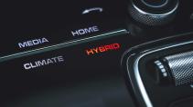 Porsche interieur detail rijmodus hybrid