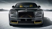 Rolls-Royce Black Badge Wraith Black Arrow voorkant Bonneville zoutvlakte