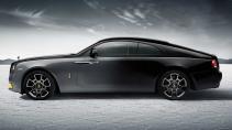 Rolls-Royce Black Badge Wraith Black Arrow zijkant Bonneville zoutvlakte