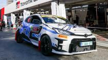 Toyota GR Yaris rally op waterstof schuin voor