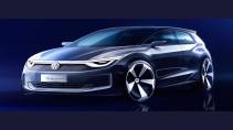 Volkswagen ID.2all concept tekening schuin voor