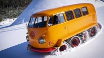 Volkswagen T1 Transporter 4x4 door de sneeuw