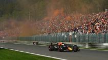 GP van België 2022 Verstappen kemmel straight oranje rook