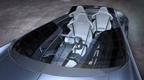 Mazda DX-Vision conceptauto interieur van buiten met drie stoelen