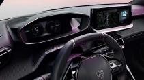 Peugeot e-2008 facelift (2023) interieur dashboard 3D tellers
