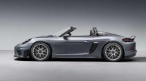Zijkant Porsche 718 Spyder RS