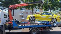 BMW 328i E36 op takelwagen