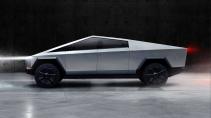 Tesla Cybertruck zijkant