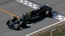 Hamilton GP van Spanje 2023 start finish