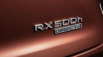 Achterkant Lexus RX 500H F