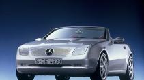 Mercedes SLK conceptauto schuin voor