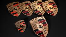 Alle emblemen (logo's) van Porsche door de jaren heen