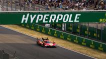Ferrari Hypercar tijdens 24 Uur van Le Mans kwalificatie