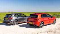 BMW 1-serie en Volkswagen Golf GTI