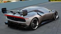 Ferrari KC23 schuin achter