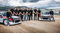 Lancia Delta Evo-e RX elektrische rallyauto team