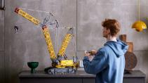 Lego Technic Liebherr kraan besturen met telefoon