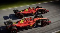 GP van Italië 2023 speciale livery Ferrari Sainz en Leclerc