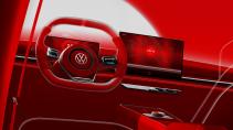 Volkswagen ID. GTI Concept rood (2023) scherm