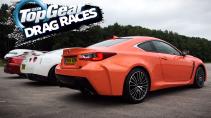 TopGear Drag Race: BMW M4 vs Lexus RC F vs Nissan GT-R