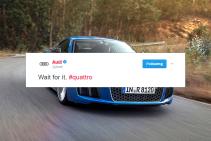 Audi dist BMW op Twitter