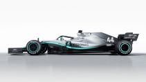 Mercedes-AMG W10 F1-auto van Lewis Hamilton