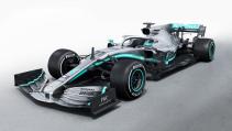 Mercedes-AMG W10 F1-auto van Lewis Hamilton