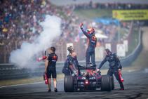 Max Verstappen in Red Bull F1 op Circuit Zandvoort tijdens Jumbo Racedagen in 2018