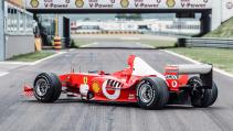 Ferrari F2003 GA F1-auto Michael Schumacher schuin achter Fiorano