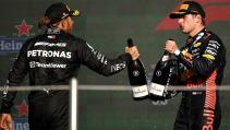 Verstappen Hamilton Mexico 2023 podium