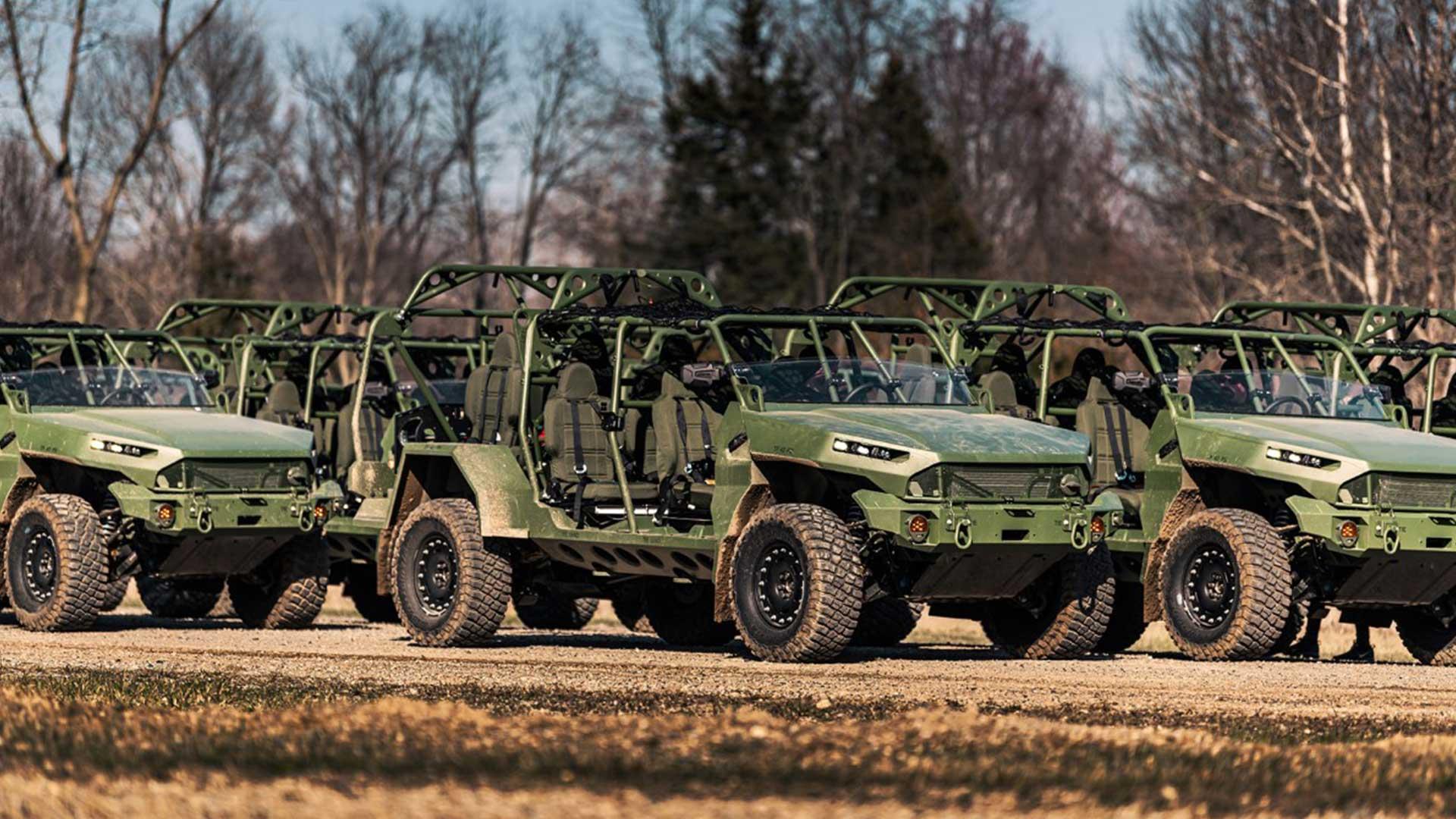 Ev Humvee Rally De nieuwe Humvee is een Hummer EV oor het Amerikaanse leger