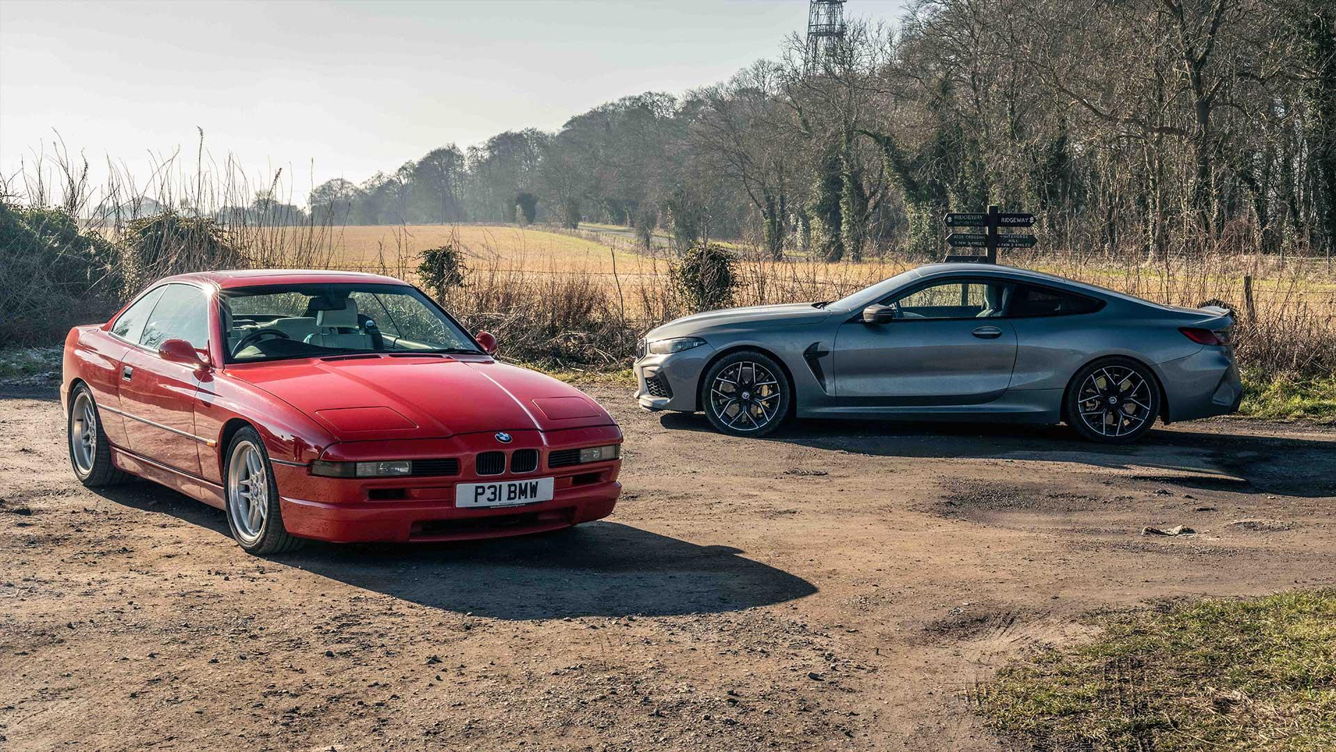 BMW M8 Competition (2023) vs BMW 8-serie (1997) - TopGear