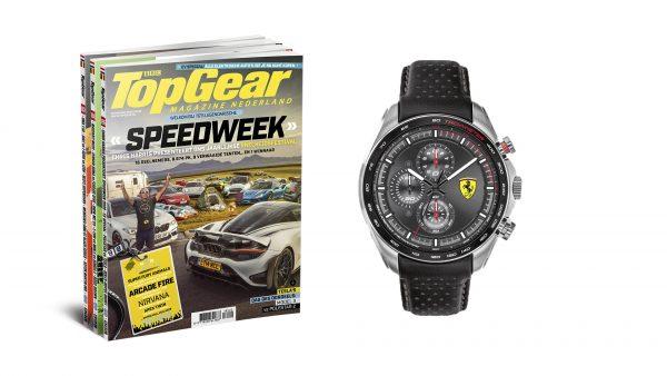 Abonnement op TopGear met Ferrari horloge