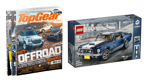 TopGear abonnement met LEGO Ford Mustang