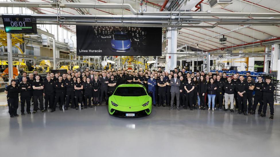 De 10.000e Lamborghini Huracán is nogal groen