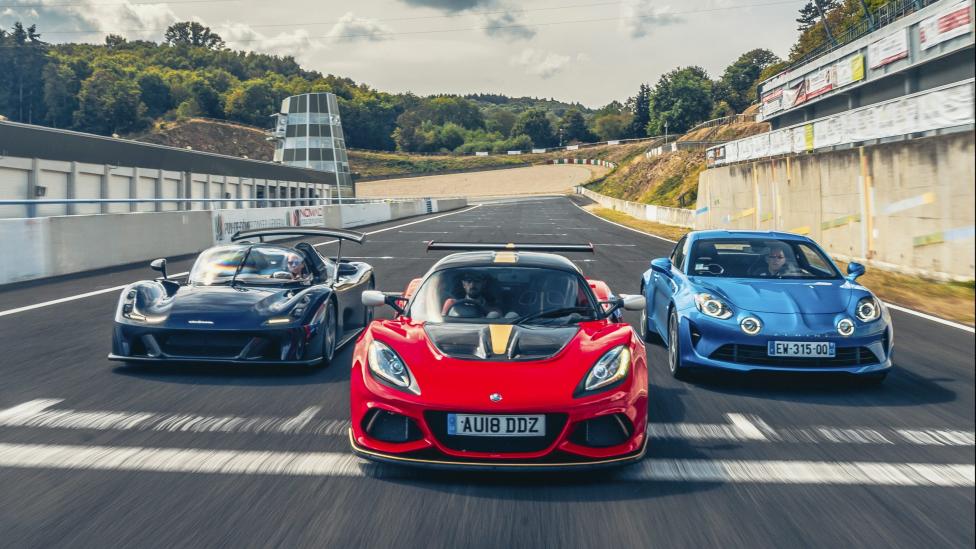 Dallara Stradale vs Alpine A110 vs Lotus Exige Cup 430