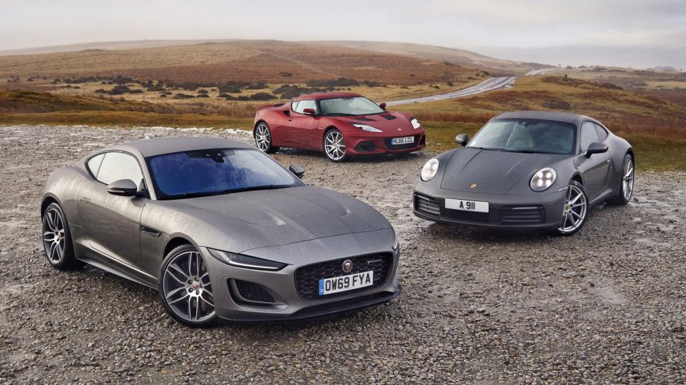 Porsche 911 Carrera vs Lotus Evora GT410 vs Jaguar F-type P450