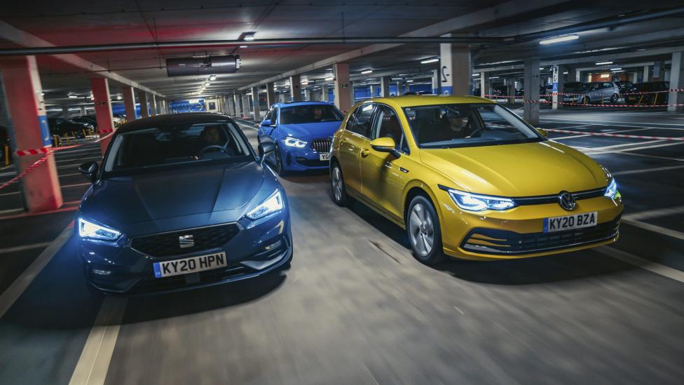 BMW 1-serie vs Seat Leon vs VW Golf