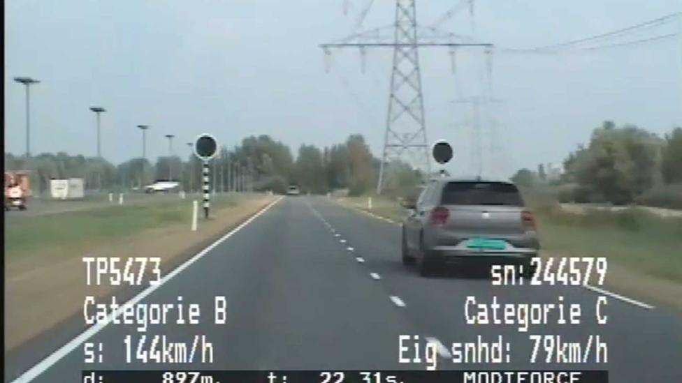 Politie betrapt GTI-bestuurder die bijna vijf keer harder dan toegestaan reed