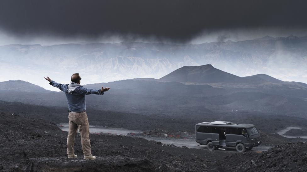 Rijden met de Torsus Praetorian op de actieve vulkaan Etna