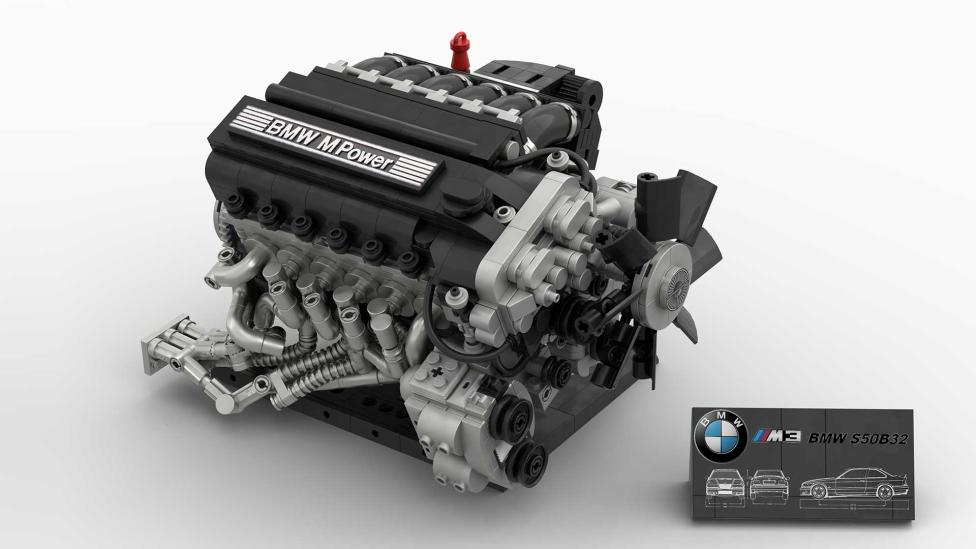 Deze geweldige BMW M3-motor van Lego bestaat uit 1.150 blokjes